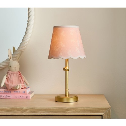 Amelia Butterfly Printed Shade Adjustable Table Lamp (15" - 18")