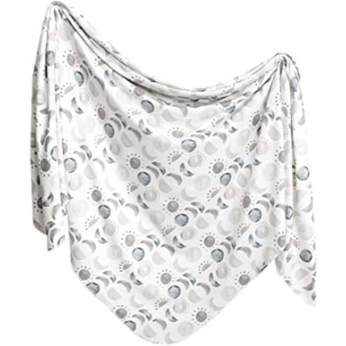 Copper Pearl Baby Swaddle Blanket - Premium Knit Baby Blanket, Large Soft Stretchy Receiving Blankets for Baby Boy and Girl, Swaddles for Newborn, Infant, and Toddler (Eclipse)