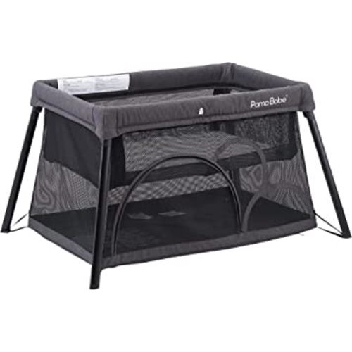 Pamo babe Mini Crib, Travel Crib for Baby Lightweight Baby Playpen, Portable Playard with Bassinet and Mattress