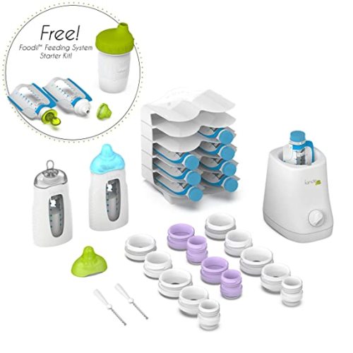 Kiinde Twist Universal Direct-Pump Feeding System and Warmer Gift Set for Breastmilk Collection, Freezing, Heating and Feeding, Free Foodi Starter Kit Included, New Mom Gift