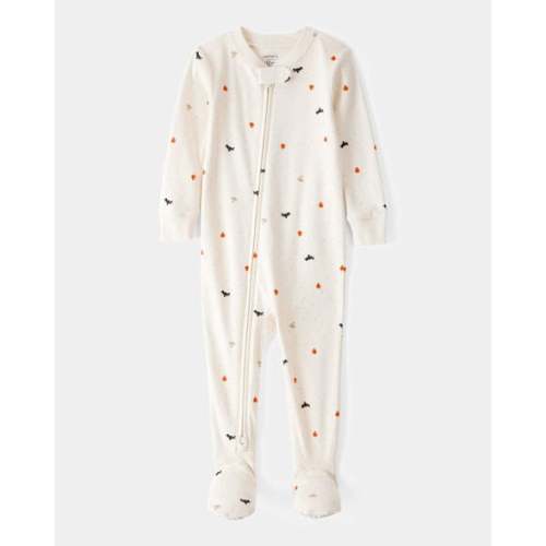 Baby 1-Piece Halloween 100% Snug Fit Cotton Footie Pajamas - Ivory - Carter's | Carter's