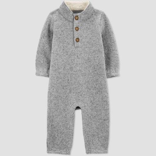 Carter's Just One You®️ Baby Boys' Fleece Romper - Gray