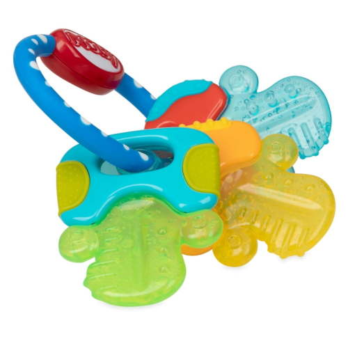 Nuby IcyBite Textured and Soothing Teether for Baby, Multicolor Keys