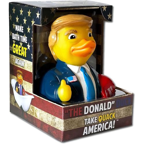 The Donald Trump Duck - Floating Rubber Ducks - Collectible Bath Toy Gift for Kids & Adults of All Ages