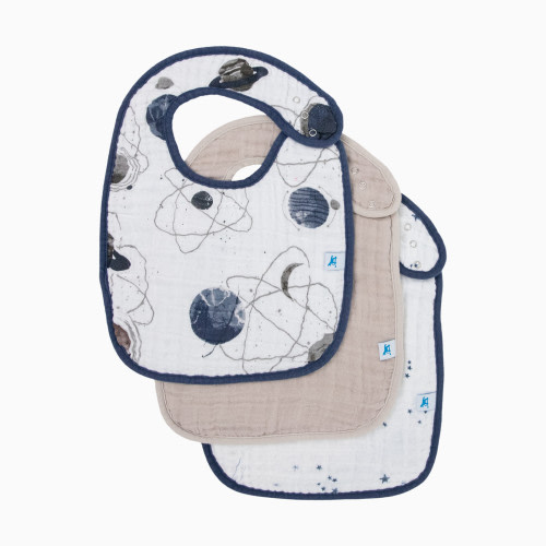 Cotton Muslin Classic Bib (3 Pack) - Planetary 2