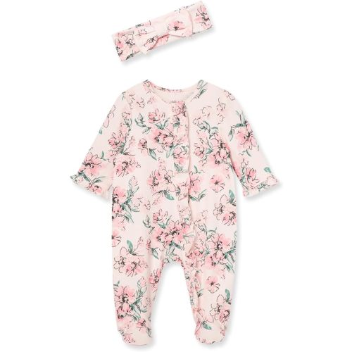 Little Me baby-girls 2-piece Footie and Headband SetFootie - 3 Months - Dream Floral