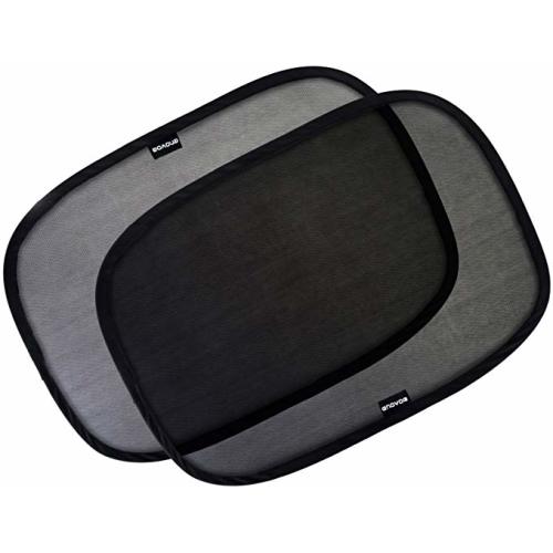 Enovoe Car Window Shade - (4 Pack) - 21"x14" Cling Sunshade for Car Windows - Sun, Glare and UV Rays Protection for Your Child - Baby Side Window Car Sun Shades