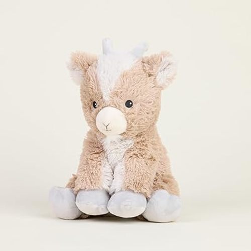Warmies Microwavable & Weighted Stuffed Animals, Goat - Heated Stuffed Animal Plushie for Warmth & Comfort - Cute Soft Plush Toys for Adults & Children (Boys, Girls, Babies & Toddlers)