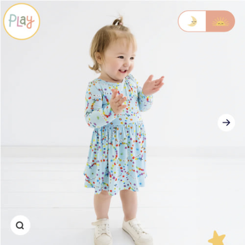 Friends Forever Twirl Dress with Bodysuit - Little Sleepies