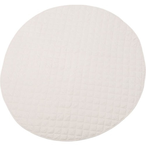 Poppyseed Play Linen Round Play Mat, Ivory