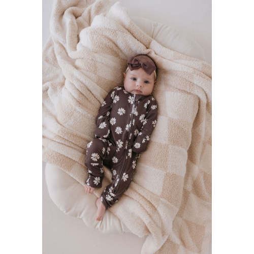 Bamboo Zip Pajamas | Midnight Meadow