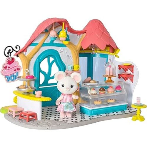 Bees Teas Pastry Shop, Complete Set with Miniature Doll Figure, 35 Pieces , Ages 3+