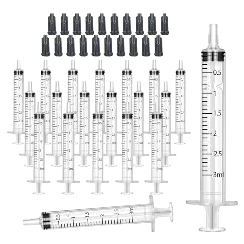 3ml Syringes with Caps (20 Pack)