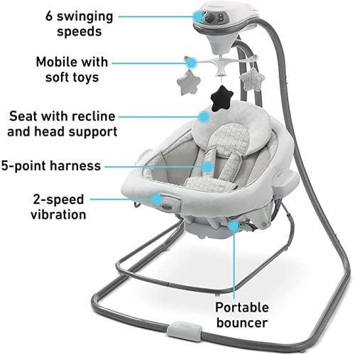 Graco DuetConnect LX Seat & Bouncer, Redmond - w/ Bouncer