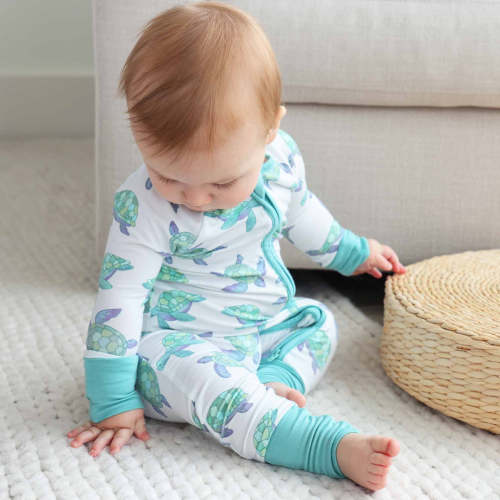 Totally Turtles Convertible Zip Romper