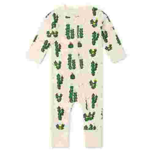 M+A by Monica + Andy Organic Cotton Gender Neutral Long Sleeve Baby One-Piece Pajama, Sizes Newborn - 24 Months