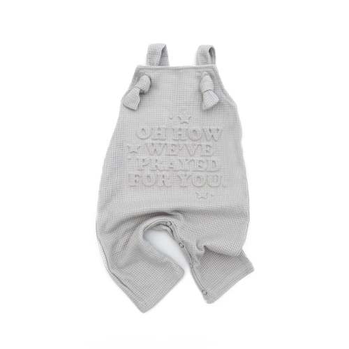 Oh How We‘be Prayed For You Knotted Waffle Overalls