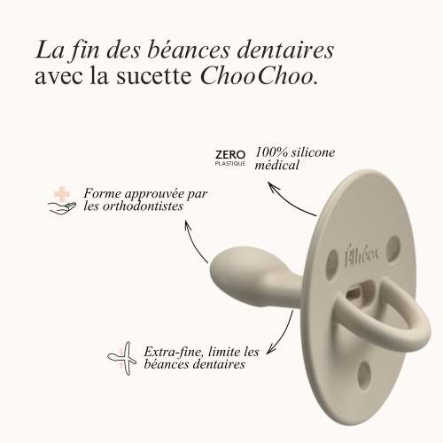 Pack of 3 Elhée pacifiers - Medical silicone. From birth