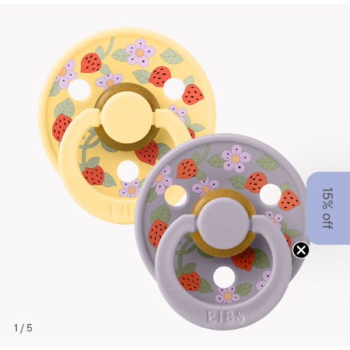 BIBS x LIBERTY Strawberries and Cream Pacifiers – Bibsworld store US