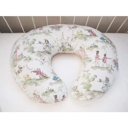 Classic Story Time Toile, Rhyme Toile Baby Nursing Pillow Cover, Baby Fedding Pillow Cover, Photo Prop - Neutral Color Baby Room Décor