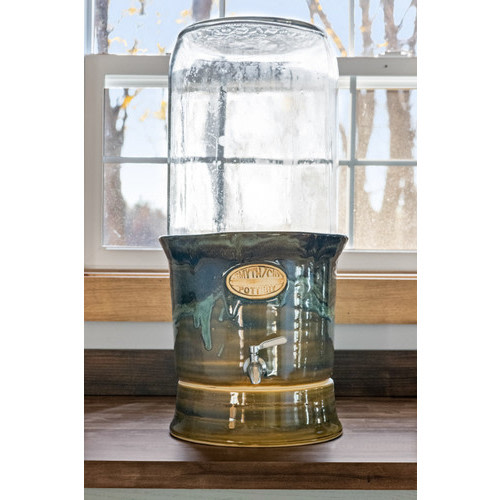 Stoneware Water Cooler w/ Stand – For 5 Gallon Water Jugs/Carboys