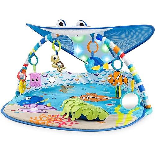 Bright Starts Disney Baby Finding Nemo Mr. Ray Ocean Lights & Music Gym, Ages Newborn +