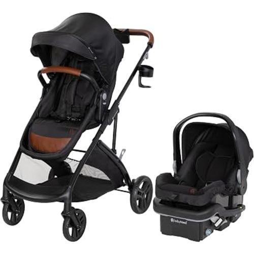 Baby Trend Passport Switch 6-in-1 Modular Travel System with EZ-Lift Plus Infant Car Seat, Midnight Cocoa