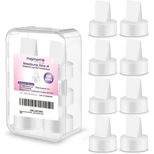 Maymom Duckbill Valves Compatible with Spectra, Replacement Duckbill Valve for Spectra Pump S1 S2 9 Plus Synergy Gold, White Pump Parts Accessories, 8 ct