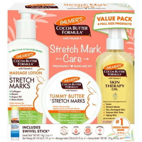 Palmer's Cocoa Butter Pre-Natal Care Kit: Targets Stretch Marks, Scars, Dry Skin.