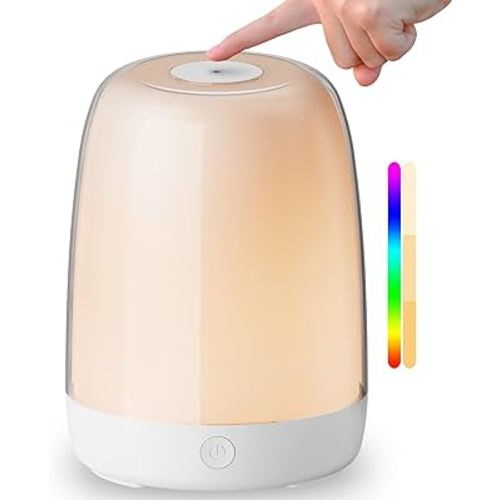 winshine Kids Night Light, 3 Way Dimmable Touch Night Light for Kids, 7 Colors Changing RGBW Rechargeable Portable Baby Night Light Lamp, Eye-Caring Night Light for Baby Nursery, Toddlers Bedroom