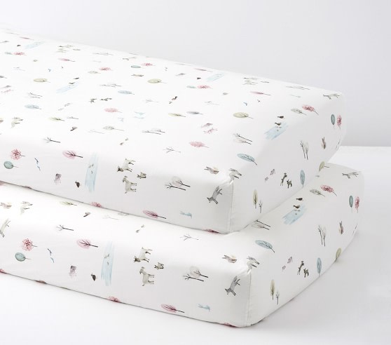Pottery Barn Kids Organic Fitted Crib Sheet Bundle - Dakota