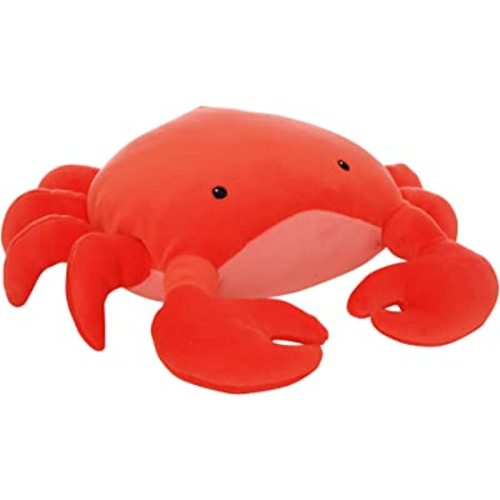 Manhattan Toy Crabby Abby Velveteen Sea Life Toy Crab Stuffed Animal, 12"