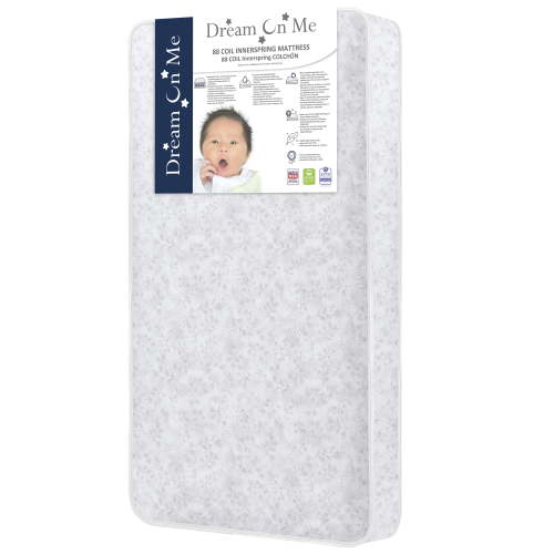 Dream on Me Twinkle 5" 88 Coil Crib & Toddler Mattress, Morning Mist Floral