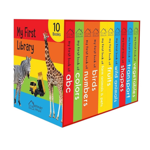 My First Library: Boxset of 10 Board Books for Kids