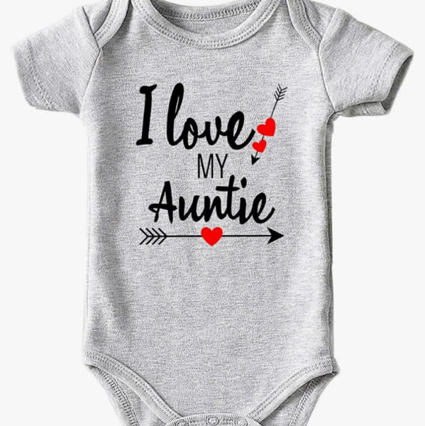 Crazy Aunt Baby Boy Clothes Unisex Funny Baby Girl Bodysuits gray 0-3 months