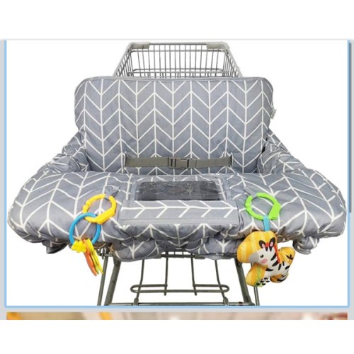 Shopping Cart Cover for Baby ICOPUCA Cotton High Chair Cover, Reversible, Machine Washable for Infant, Toddler, Boy or Girl (Grey Arrow Print)