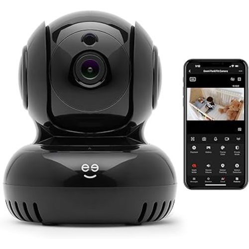 Geeni Sentinel 1080p Security Camera, 24/7 Live Streaming, Pan/Tilt/Zoom, Motion Detection, Night Vision, Two-Way Audio, Alexa & Google Assistant