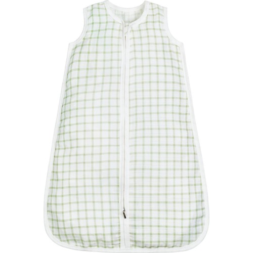 Under the Nile Organic Cotton Muslin Wearable Blanket, 0-6 M, Green