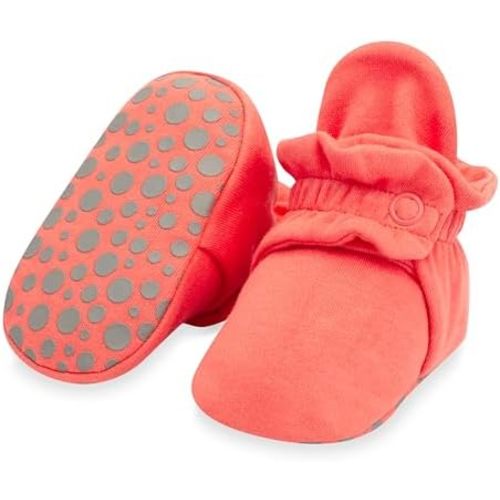 Zutano Unisex Organic Cotton Baby Booties With Gripper Soles