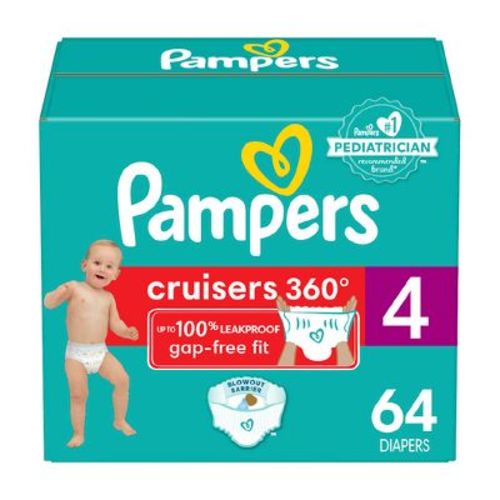 Pampers Cruisers 360 Diapers - Size 4