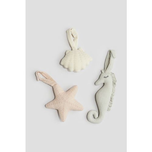 3-pack Cotton Muslin Soft Toys