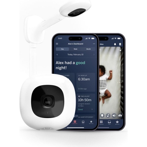 Nanit Pro Smart Baby Monitor & Wall Mount, White