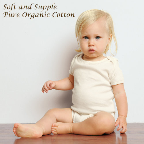 Organic Cotton Short Sleeve Bodysuit I Soft and Supple I Premium Quality Baby