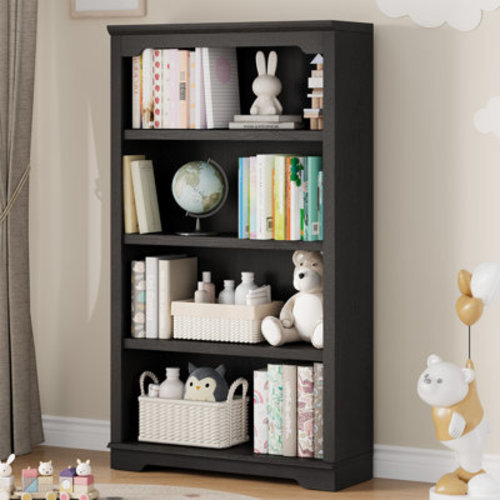 Winston Porter Luper Wood Bookcase for Office with Shelf and Storage & Reviews | Wayfair