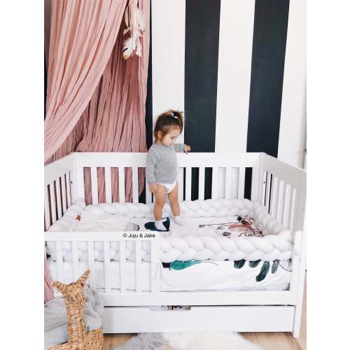 Braided Crib Bumper | Toddler Bed Bumper