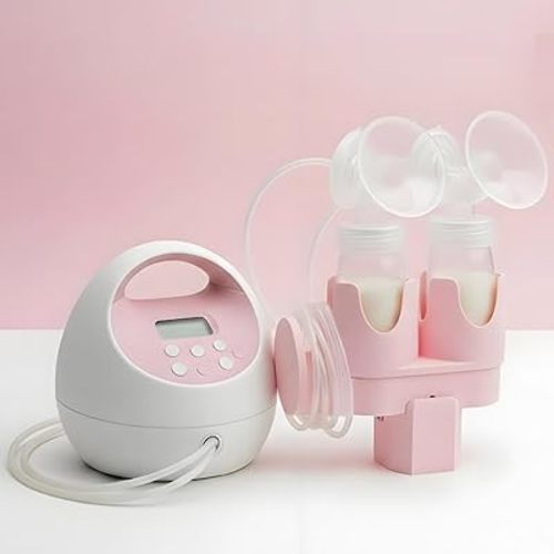 Bottle Holder for Spectra S2 - Portable Detachable Accessories with Hose Management, Dual Organizer Space-Saving Design, Tool-Free Installation (Pink)