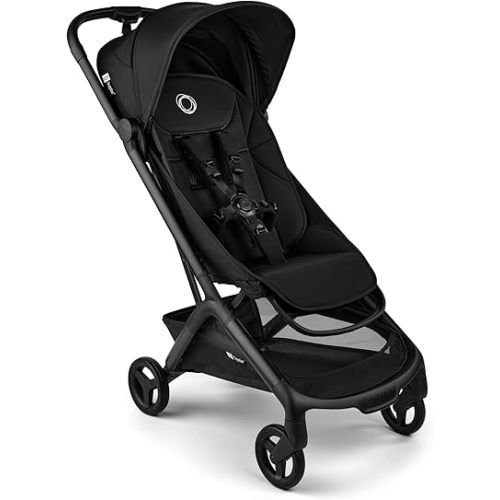 Bugaboo Butterfly 2 Travel Stroller, Ultra-Compact One-Second Fold, Lightweight and Airplane-Friendly (Black)