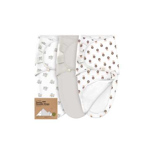 3-Pack Soothe Zippy Swaddle Wrap, Medium
