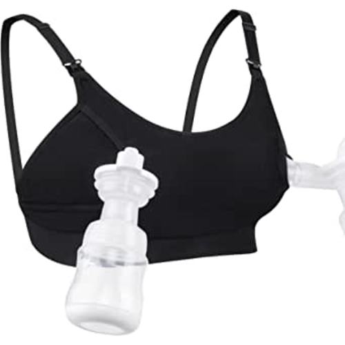 Momcozy Hands Free Pumping Bra, Adjustable Breast-Pumps Holding and Nursing Bra at Amazon Women’s Clothing store