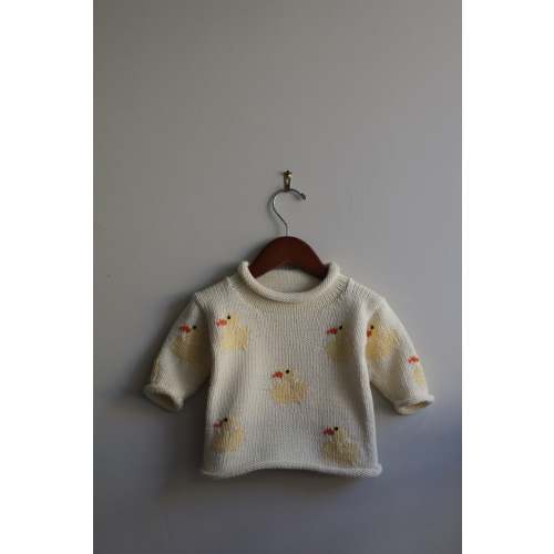 Roll Neck Ducks All Over Sweater